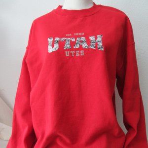Utah Utes Sweatshirt / Long Sleeve / Size Large